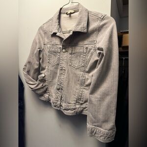 CAbi Women's Gray Jean Jacket